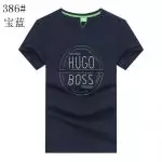 boss t-shirt collar b386 blue